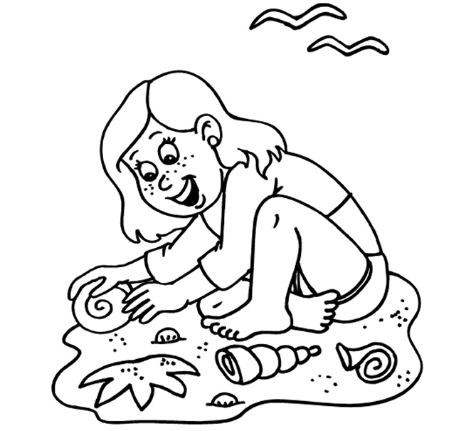 Dibujo para colorear: Verano (Naturaleza y Estaciones) #165292 - Dibujos para Colorear e Imprimir Gratis