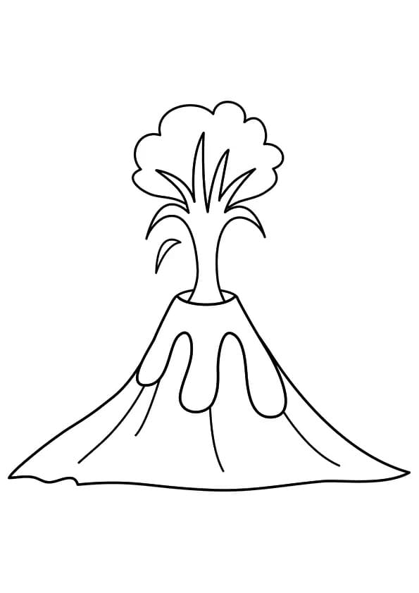Dibujo gratuito Volcán #178077 de la coleccion Naturaleza y Estaciones para imprimir