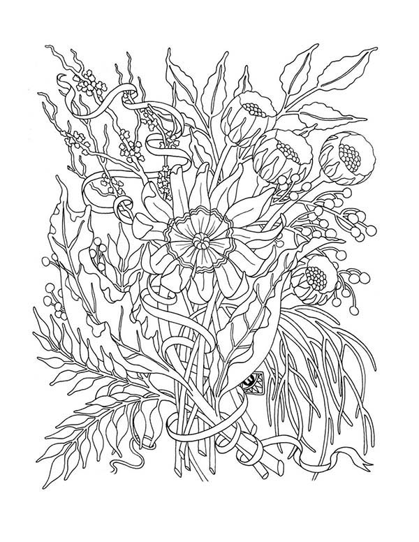 Dibujo para colorear: Amapola (Naturaleza) #162591 - Dibujos para Colorear e Imprimir Gratis