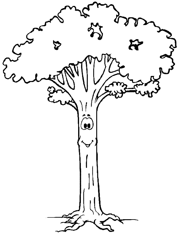 Dibujo para colorear: Árbol (Naturaleza) #154707 - Dibujos para Colorear e Imprimir Gratis