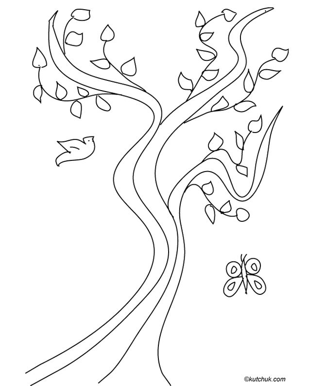 Dibujo para colorear: Árbol (Naturaleza) #154748 - Dibujos para Colorear e Imprimir Gratis