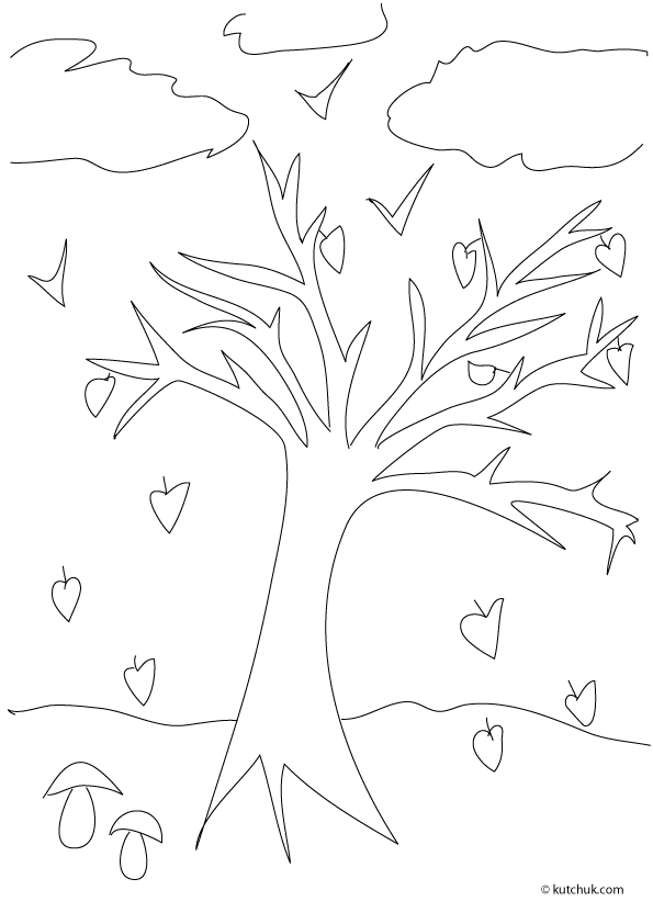 Dibujo para colorear: Árbol (Naturaleza) #154762 - Dibujos para Colorear e Imprimir Gratis