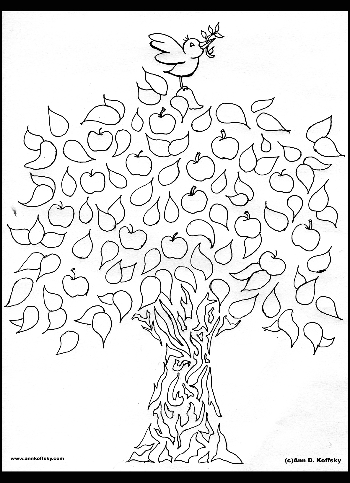Dibujo para colorear: Árbol (Naturaleza) #154813 - Dibujos para Colorear e Imprimir Gratis