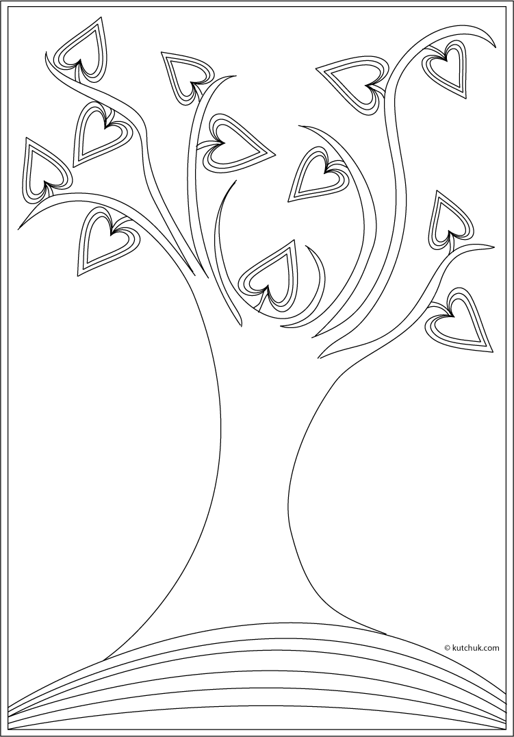 Dibujo para colorear: Árbol (Naturaleza) #154822 - Dibujos para Colorear e Imprimir Gratis