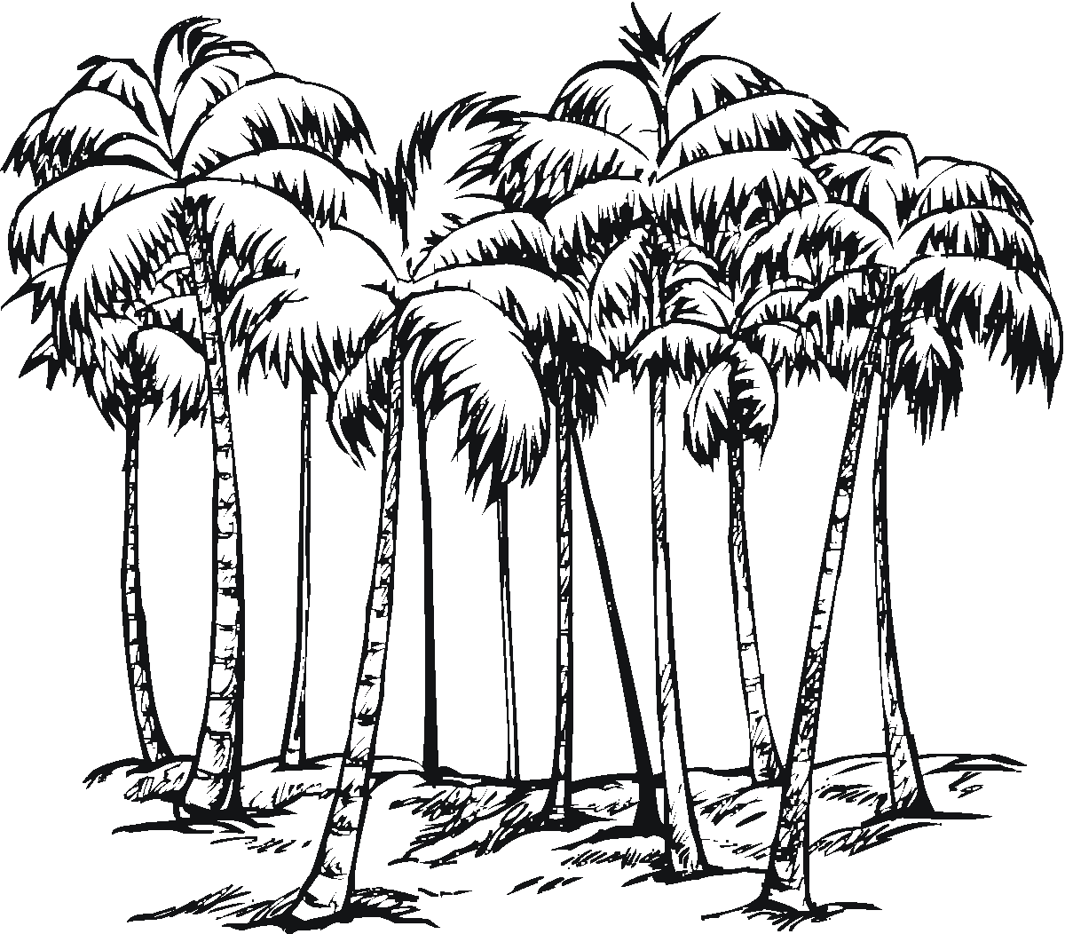 Dibujo para colorear: Árbol (Naturaleza) #154869 - Dibujos para Colorear e Imprimir Gratis