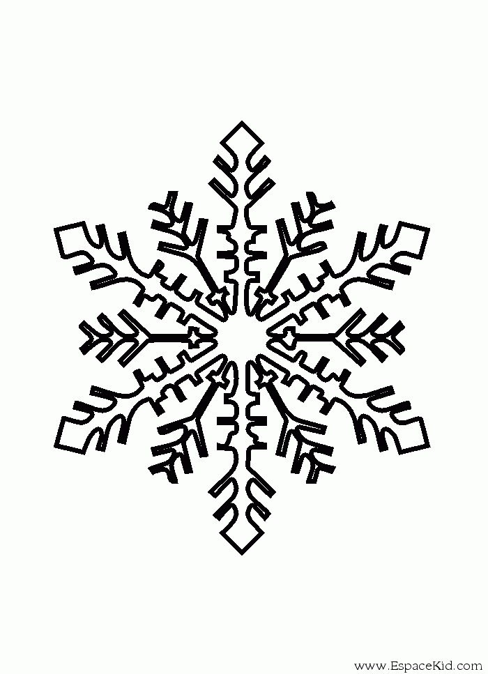 Dibujo para colorear: Copo de nieve (Naturaleza) #160461 - Dibujos para Colorear e Imprimir Gratis