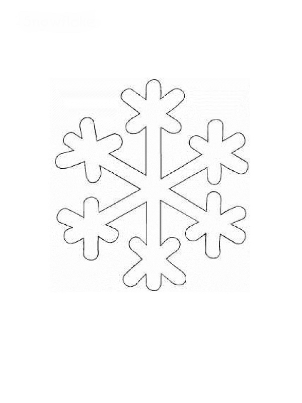 Dibujo para colorear: Copo de nieve (Naturaleza) #160471 - Dibujos para Colorear e Imprimir Gratis