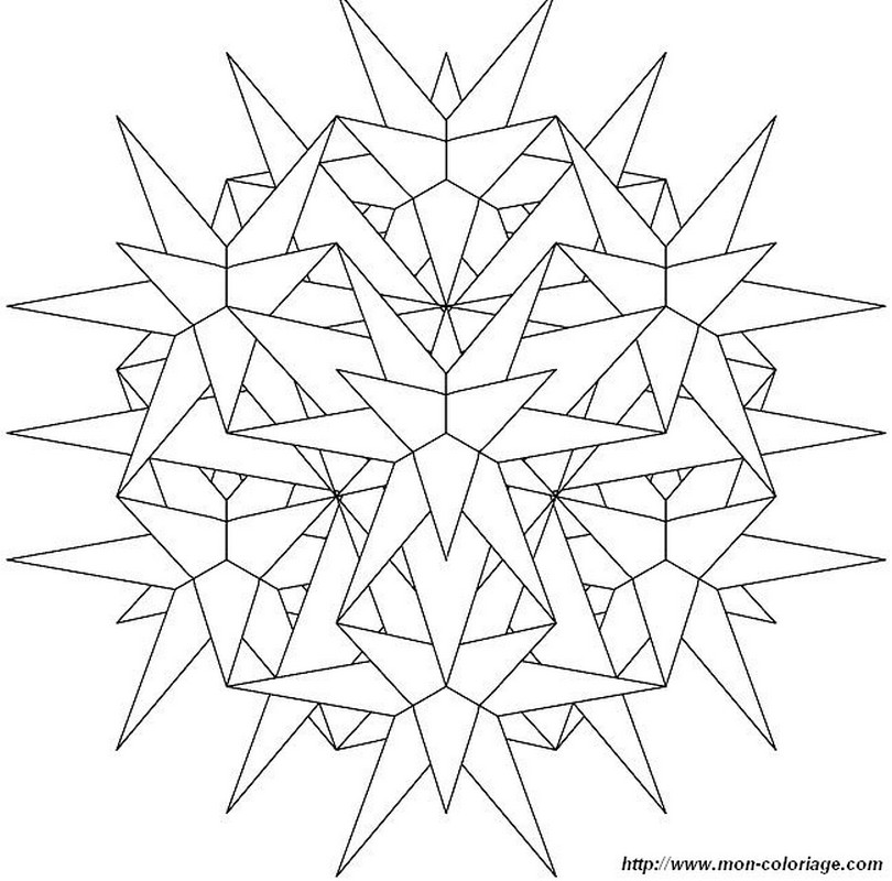 Dibujo para colorear: Copo de nieve (Naturaleza) #160472 - Dibujos para Colorear e Imprimir Gratis