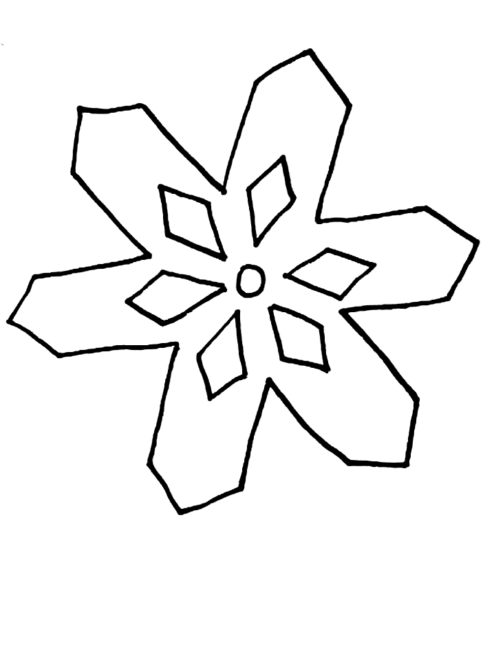 Dibujo para colorear: Copo de nieve (Naturaleza) #160479 - Dibujos para Colorear e Imprimir Gratis