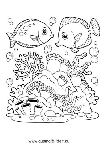 Dibujo para colorear: Coral (Naturaleza) #163017 - Dibujos para Colorear e Imprimir Gratis
