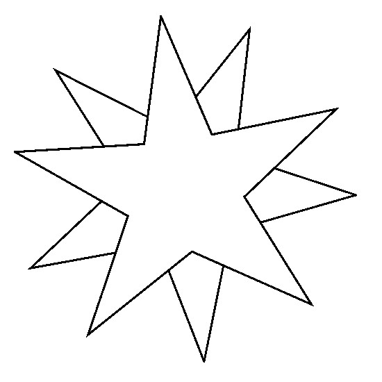 Dibujos de Estrella #155896 (Naturaleza) para colorear – Páginas  imprimibles gratis