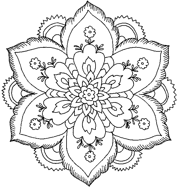 Dibujo para colorear: Flores (Naturaleza) #155007 - Dibujos para Colorear e Imprimir Gratis