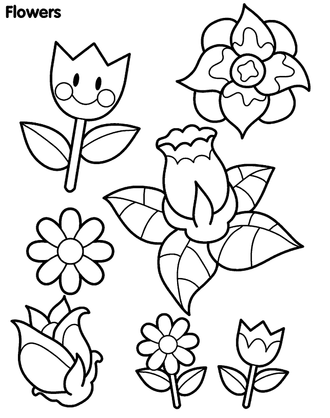 Dibujo para colorear: Flores (Naturaleza) #155009 - Dibujos para Colorear e Imprimir Gratis