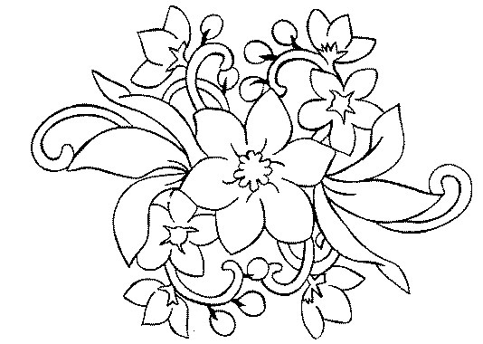 Dibujo para colorear: Flores (Naturaleza) #155043 - Dibujos para Colorear e Imprimir Gratis