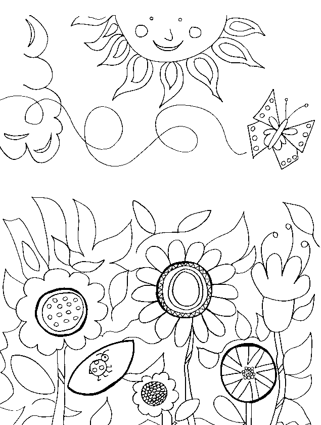 Dibujo para colorear: Flores (Naturaleza) #155046 - Dibujos para Colorear e Imprimir Gratis