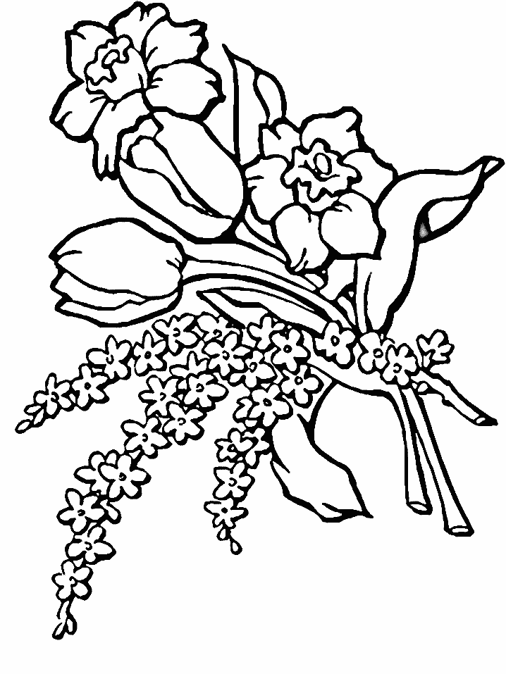 Dibujo para colorear: Flores (Naturaleza) #155048 - Dibujos para Colorear e Imprimir Gratis