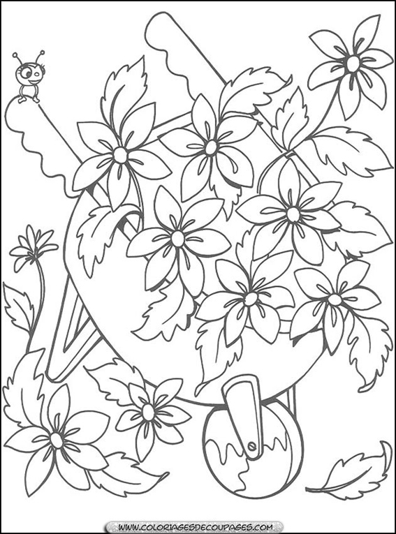 Dibujo para colorear: Flores (Naturaleza) #155050 - Dibujos para Colorear e Imprimir Gratis