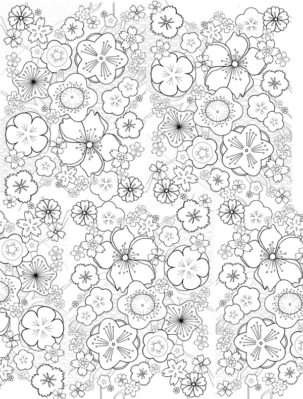 Dibujo para colorear: Flores (Naturaleza) #155062 - Dibujos para Colorear e Imprimir Gratis