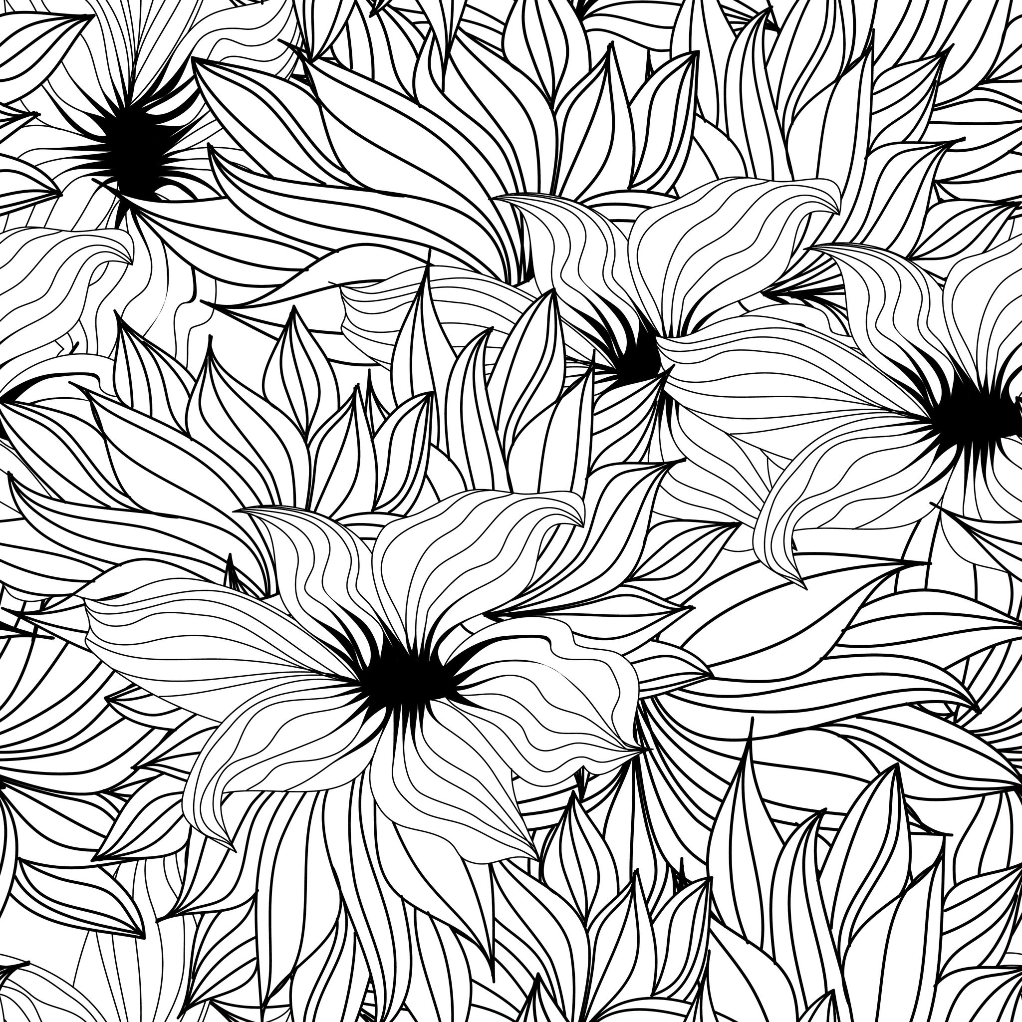Dibujo para colorear: Flores (Naturaleza) #155107 - Dibujos para Colorear e Imprimir Gratis
