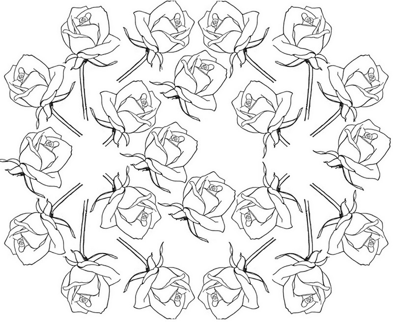 Dibujo para colorear: Flores (Naturaleza) #155110 - Dibujos para Colorear e Imprimir Gratis