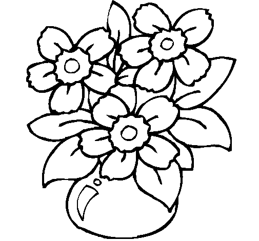 Dibujo para colorear: Flores (Naturaleza) #155122 - Dibujos para Colorear e Imprimir Gratis