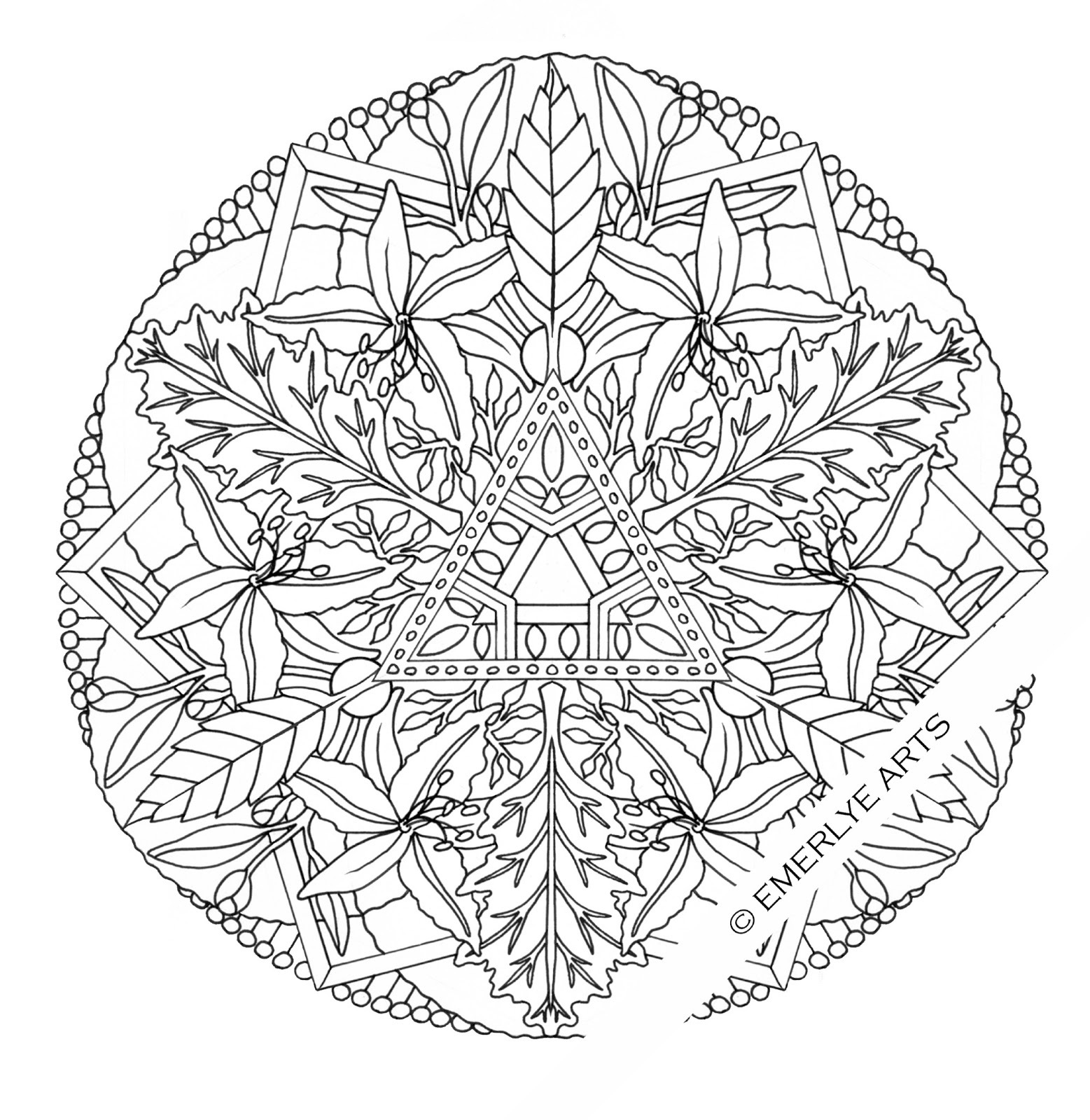 Dibujo para colorear: Flores (Naturaleza) #155123 - Dibujos para Colorear e Imprimir Gratis