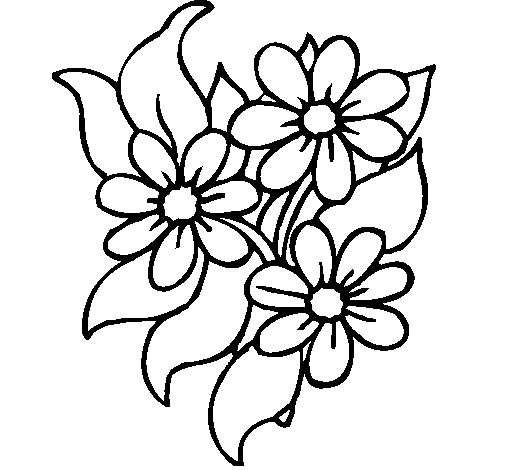 Dibujo para colorear: Flores (Naturaleza) #155138 - Dibujos para Colorear e Imprimir Gratis