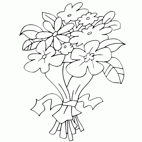 Dibujo para colorear: Flores (Naturaleza) #155139 - Dibujos para Colorear e Imprimir Gratis