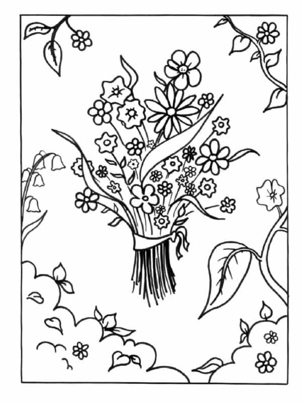 Dibujo para colorear: Flores (Naturaleza) #155145 - Dibujos para Colorear e Imprimir Gratis