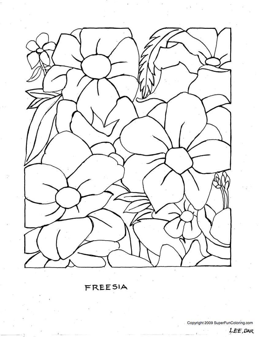 Dibujo para colorear: Flores (Naturaleza) #155148 - Dibujos para Colorear e Imprimir Gratis