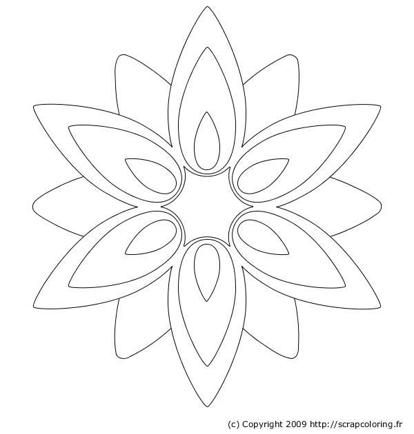 Dibujo para colorear: Flores (Naturaleza) #155176 - Dibujos para Colorear e Imprimir Gratis