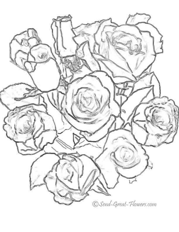 Dibujo para colorear: Flores (Naturaleza) #155222 - Dibujos para Colorear e Imprimir Gratis