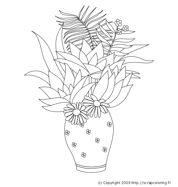 Dibujo para colorear: Flores (Naturaleza) #155232 - Dibujos para Colorear e Imprimir Gratis