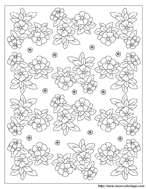 Dibujo para colorear: Flores (Naturaleza) #155266 - Dibujos para Colorear e Imprimir Gratis