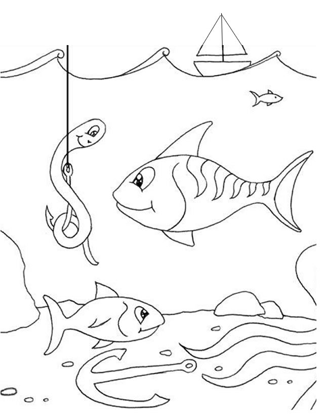 Dibujo para colorear: Fondo del mar (Naturaleza) #160130 - Dibujos para Colorear e Imprimir Gratis