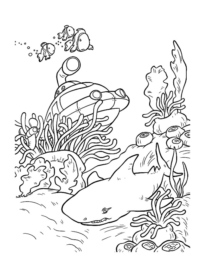 Dibujo para colorear: Fondo del mar (Naturaleza) #160234 - Dibujos para Colorear e Imprimir Gratis