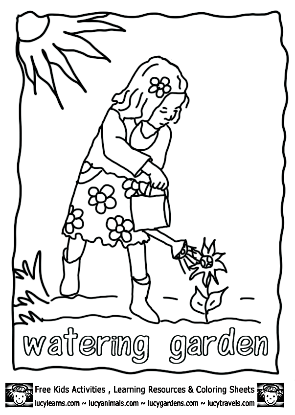 Dibujo para colorear: Jardín (Naturaleza) #166427 - Dibujos para Colorear e Imprimir Gratis