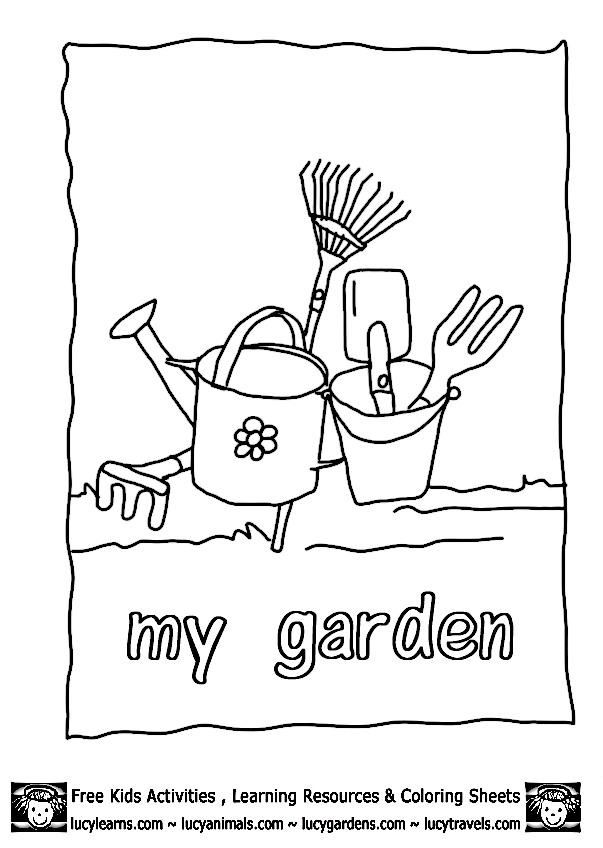Dibujo para colorear: Jardín (Naturaleza) #166485 - Dibujos para Colorear e Imprimir Gratis