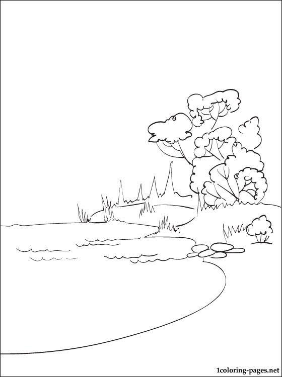 Dibujos De Lago 166078 Naturaleza Para Colorear Y Pintar Páginas