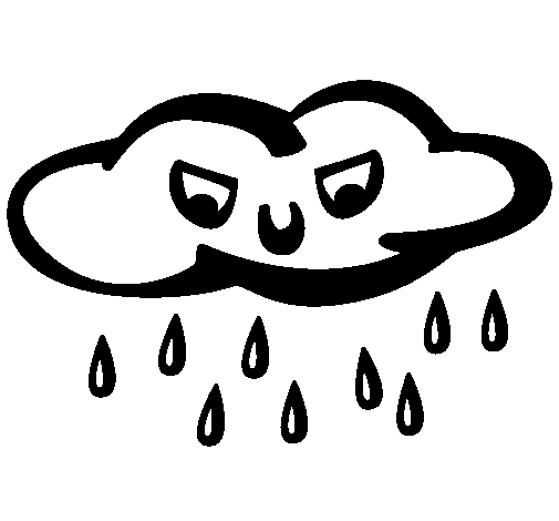 Dibujo para colorear: lluvia (Naturaleza) #158266 - Dibujos para Colorear e Imprimir Gratis