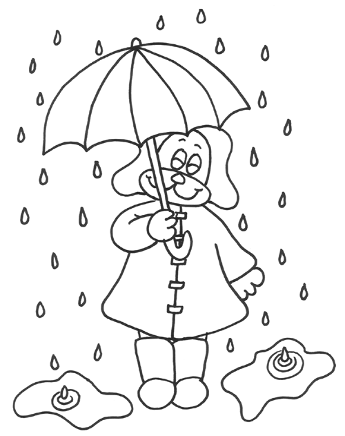 Dibujo para colorear: lluvia (Naturaleza) #158273 - Dibujos para Colorear e Imprimir Gratis