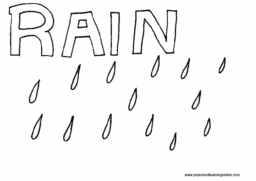 Dibujo para colorear: lluvia (Naturaleza) #158295 - Dibujos para Colorear e Imprimir Gratis