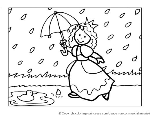 Dibujo para colorear: lluvia (Naturaleza) #158303 - Dibujos para Colorear e Imprimir Gratis