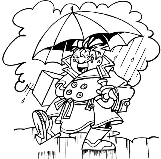 Dibujo para colorear: lluvia (Naturaleza) #158306 - Dibujos para Colorear e Imprimir Gratis