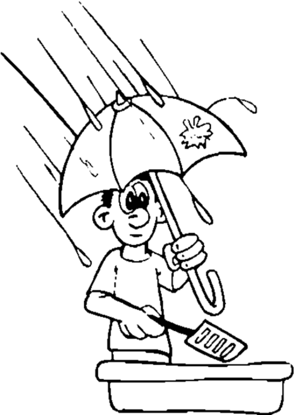 Dibujo para colorear: lluvia (Naturaleza) #158339 - Dibujos para Colorear e Imprimir Gratis