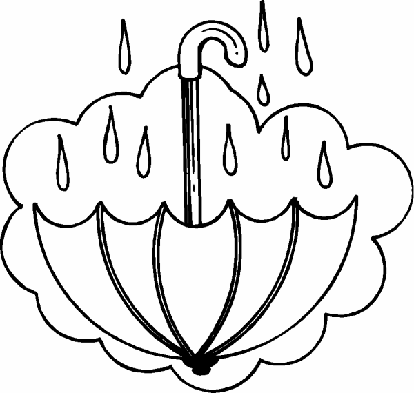 Dibujo para colorear: lluvia (Naturaleza) #158346 - Dibujos para Colorear e Imprimir Gratis