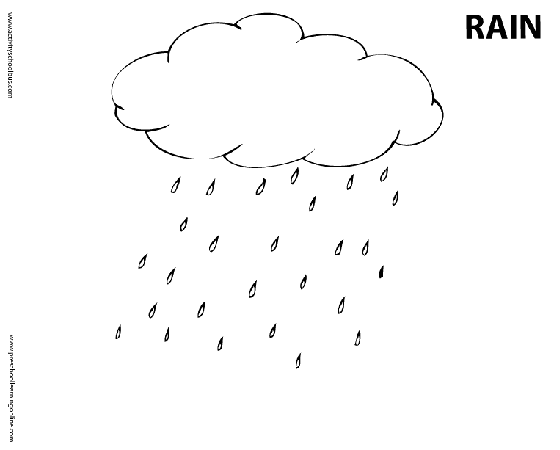 Dibujo para colorear: lluvia (Naturaleza) #158496 - Dibujos para Colorear e Imprimir Gratis