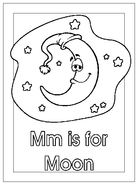 Dibujo para colorear: Luna (Naturaleza) #155774 - Dibujos para Colorear e Imprimir Gratis