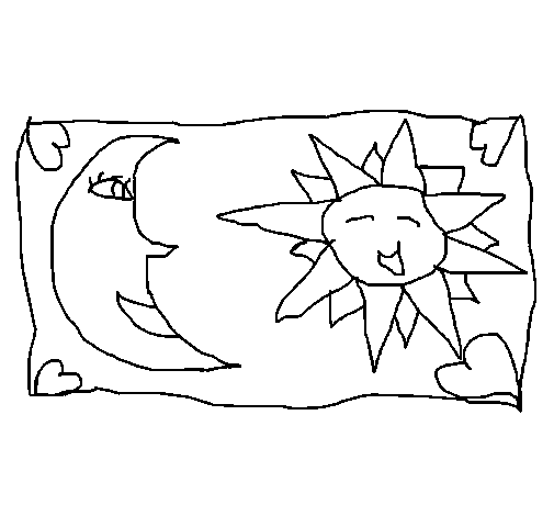 Dibujo para colorear: Luna (Naturaleza) #155818 - Dibujos para Colorear e Imprimir Gratis