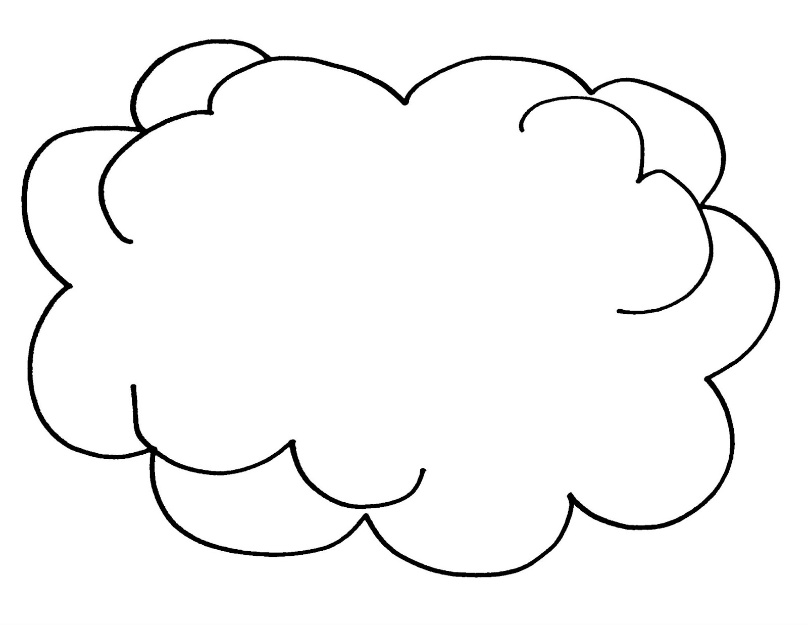 Dibujo para colorear: Nube (Naturaleza) #157318 - Dibujos para Colorear e Imprimir Gratis